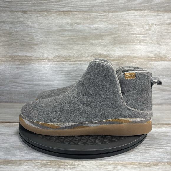 Chaco Womens Revel Mid Casual Slip On Gray Felt Polyester Winter Boots Size 10.5 - Picture 1 of 10